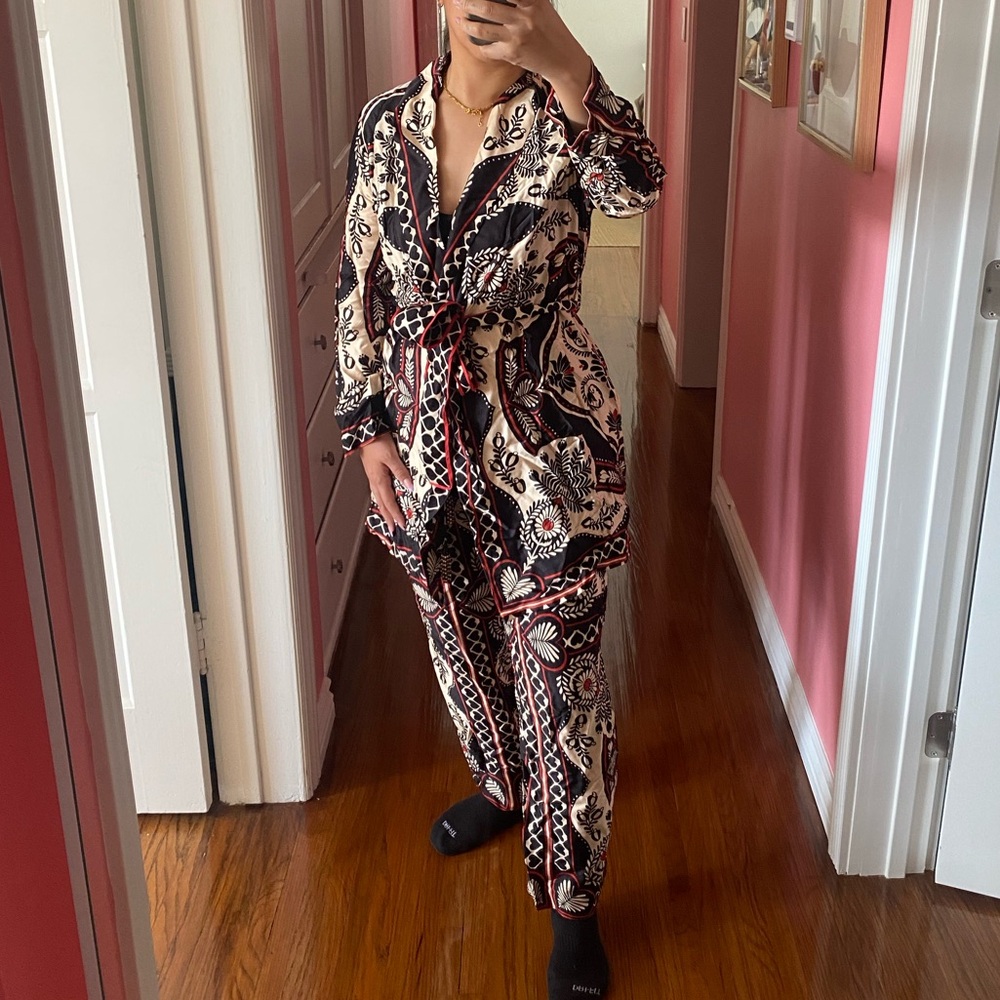 Farm Rio Passion Scarf Matching Two Piece Set